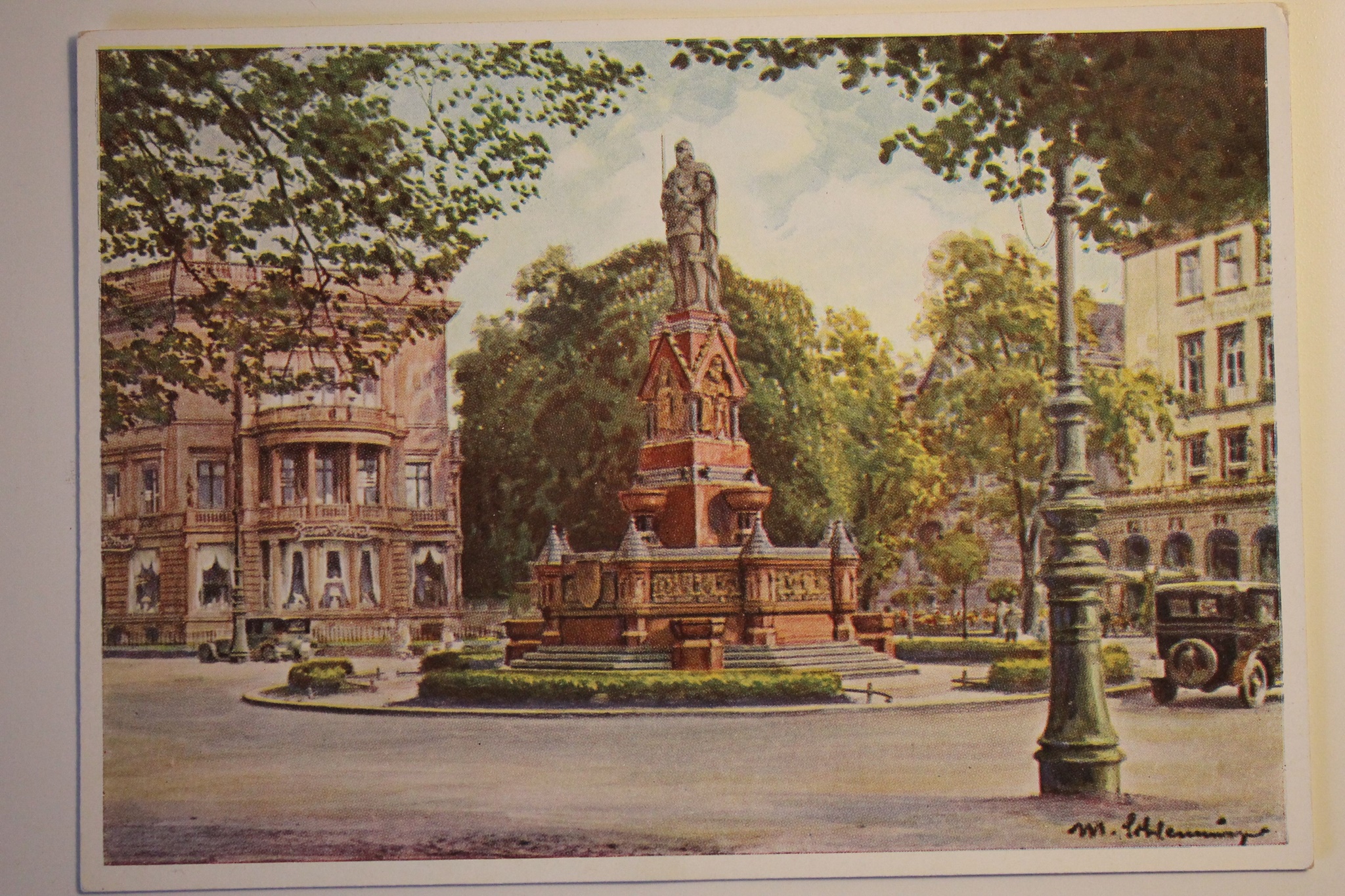 Kemperplatz mit Rolandbrunnen